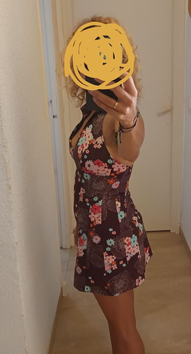 Vestido corto estampado