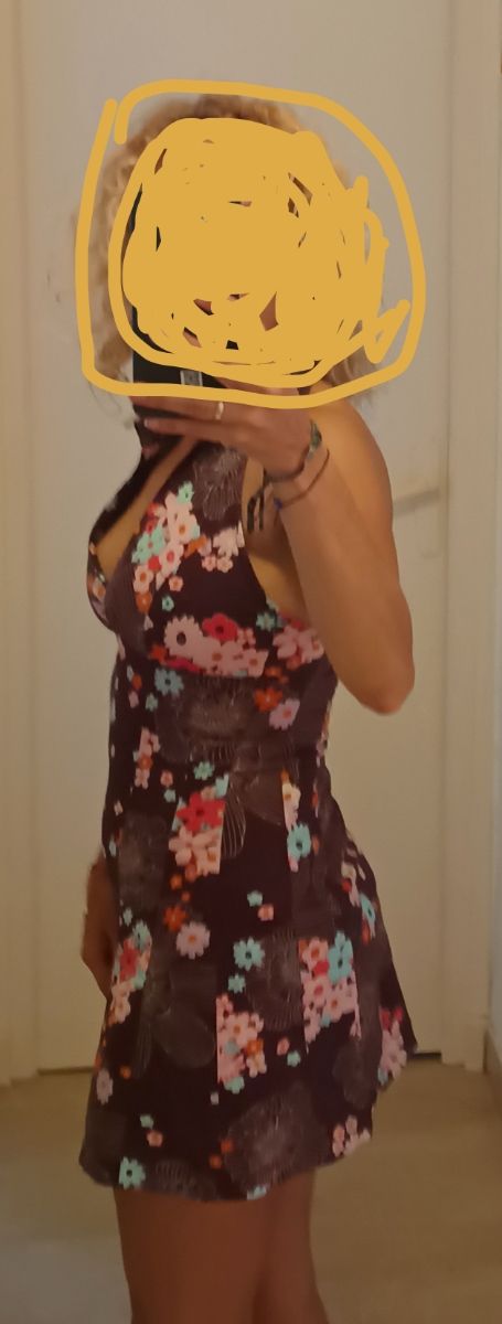 Vestido corto estampado