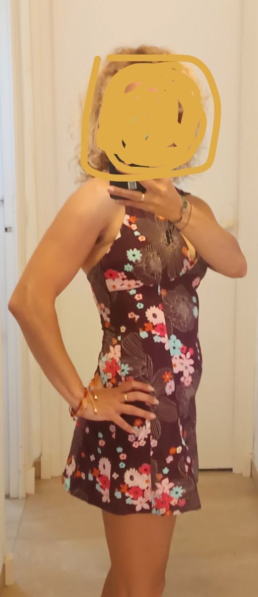 Vestido corto estampado