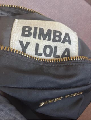 bolso Bimba y Lola bandolera pequeño negro dorad