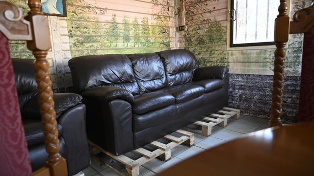 Divano 3 posti vera pelle 