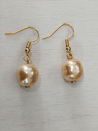 Pendientes vintage perla barroca
