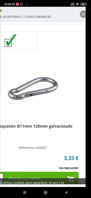 Mosquetón Mosquetones seguridad