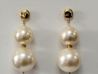 Pendientes vintage perla 