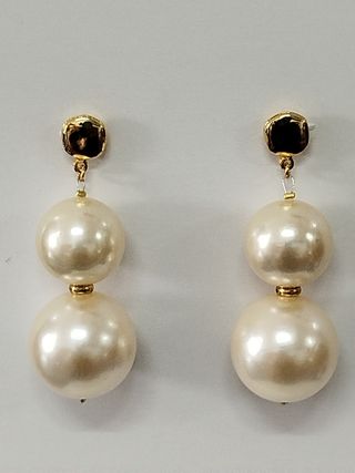 Pendientes vintage perla 