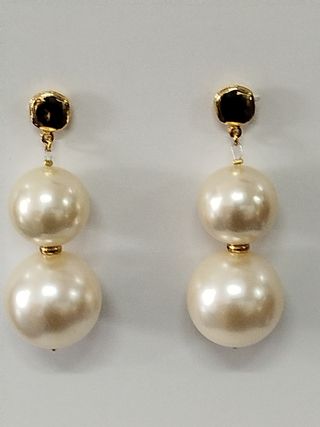 Pendientes vintage perla 