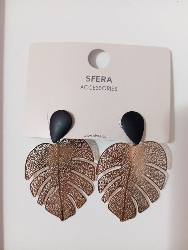 Pendientes filigrana dorados SFERA