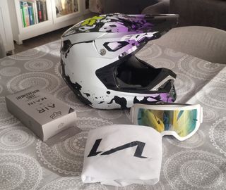 Casco Fox Morphi V1 + gafas Fox