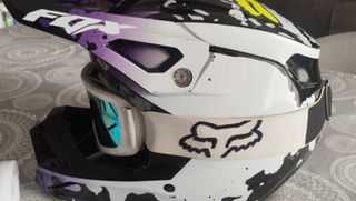 Casco Fox Morphi V1 + gafas Fox