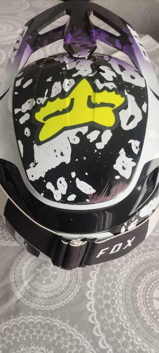 Casco Fox Morphi V1 + gafas Fox