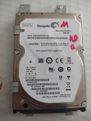 Disco duro Seagate 2,5 sata 500 Gb