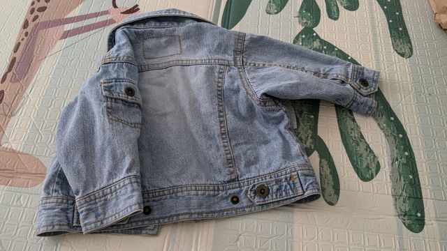 Chaqueta bebé tejana 2-4 meses
