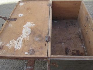 Baule antico in legno cassa vintage cassapanca