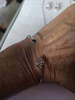 Conjunto fino bisuteria brillo 4 piezas