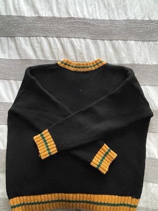 Jersey negro lana twin set