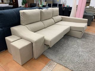 🚨🚨REBAJAS SOFA CHAISELONGUE GRIS OSCURO 263X142