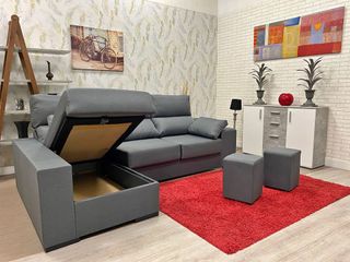 🚨🚨REBAJAS SOFA CHAISELONGUE GRIS OSCURO 263X142