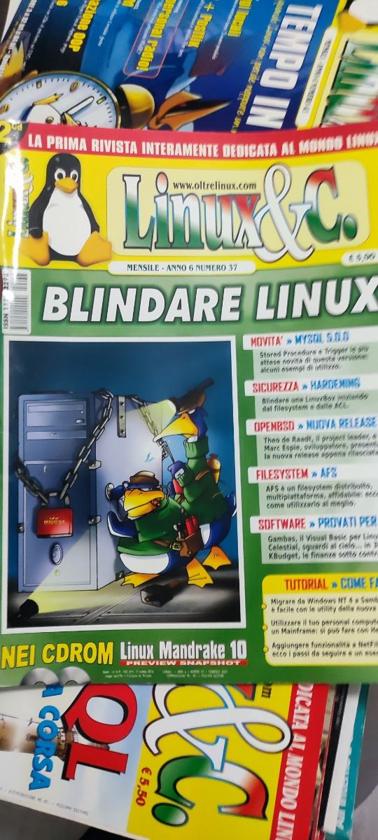Raccolta riviste Io programmo Linux, ecc
