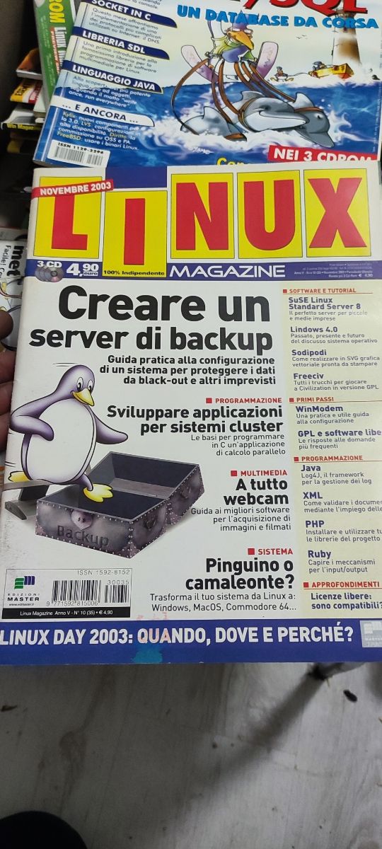 Raccolta riviste Io programmo Linux, ecc