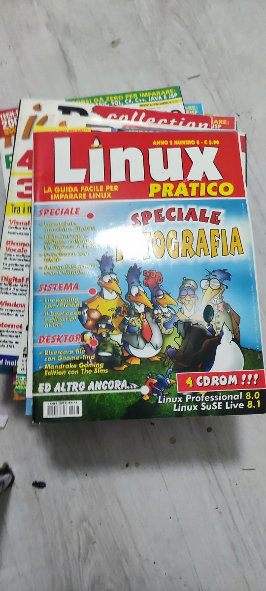 Raccolta riviste Io programmo Linux, ecc