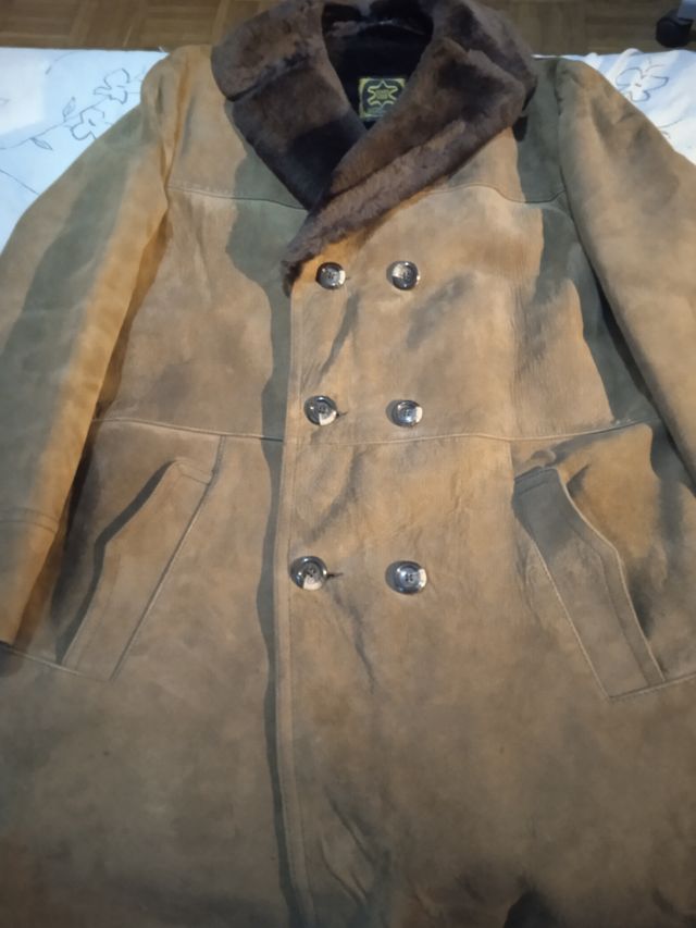 Chaqueton ante marrón caballero