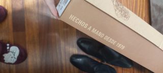 Botas altas de piel negras 