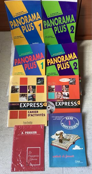 Métodos de Francés, 8 libros (gramática+ejercicios