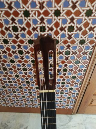 Guitarra española y funda
