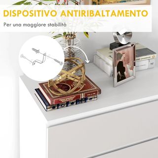 Cassettiera Camera da Letto, Cassettiera 4 Cassett
