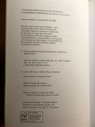 A grammar companion to lengua inglesa I (GRADO)
