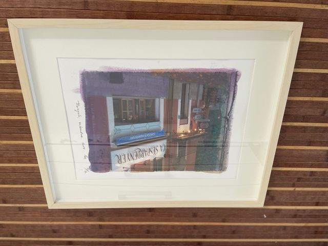 Acuarela sobre impresión digital