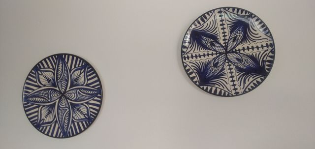 Pareja de platos antiguos