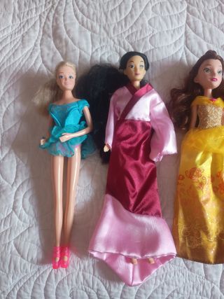 Lote 7 princesas Disney+Barbie regalo