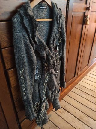 Chaqueta larga de punto 🧶