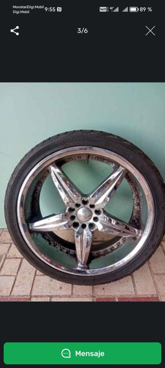 2 Llantas cromadas