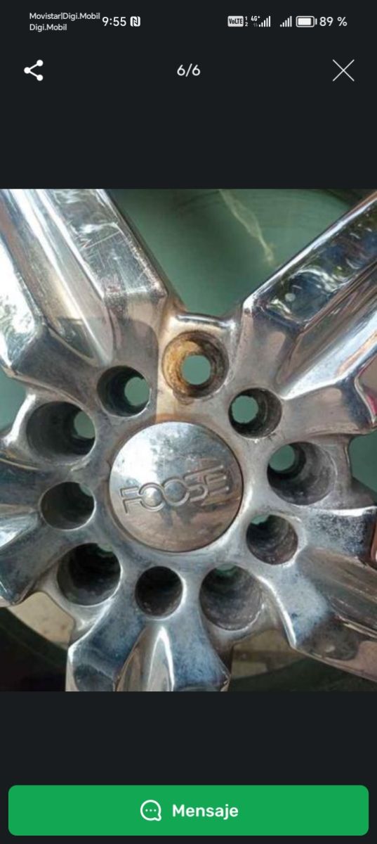 2 Llantas cromadas