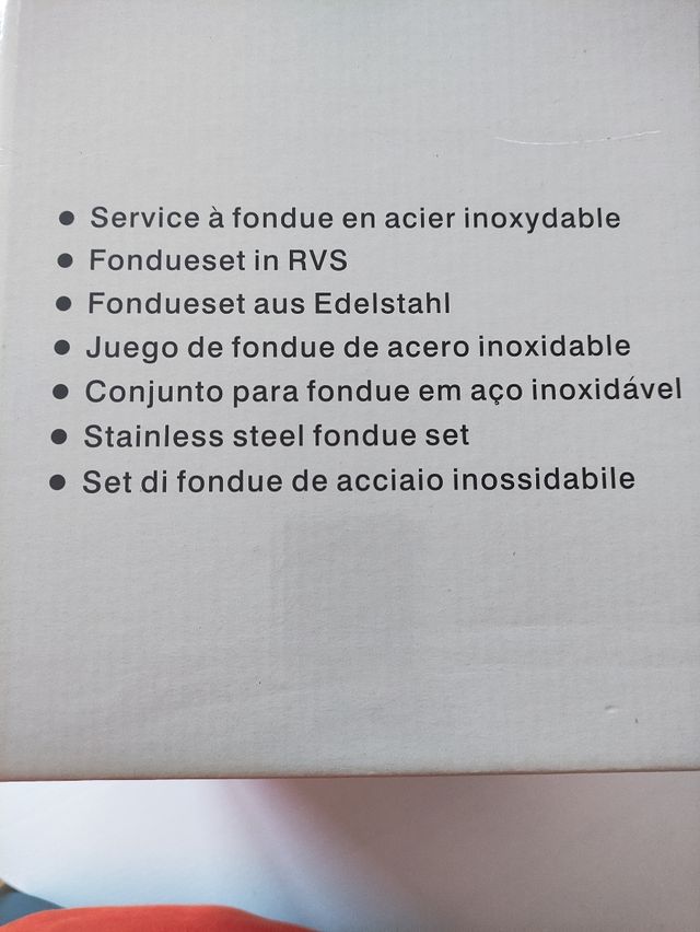 Fondue acero inoxidable