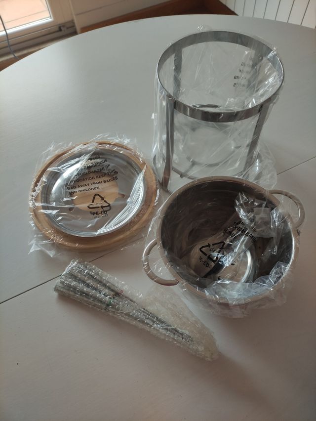 Fondue acero inoxidable