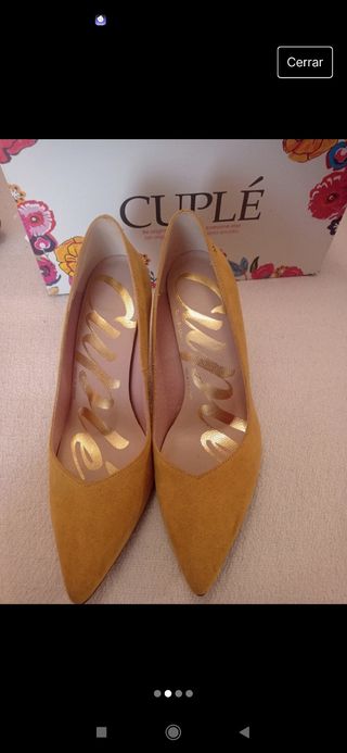 Zapatos mostaza Cuplé