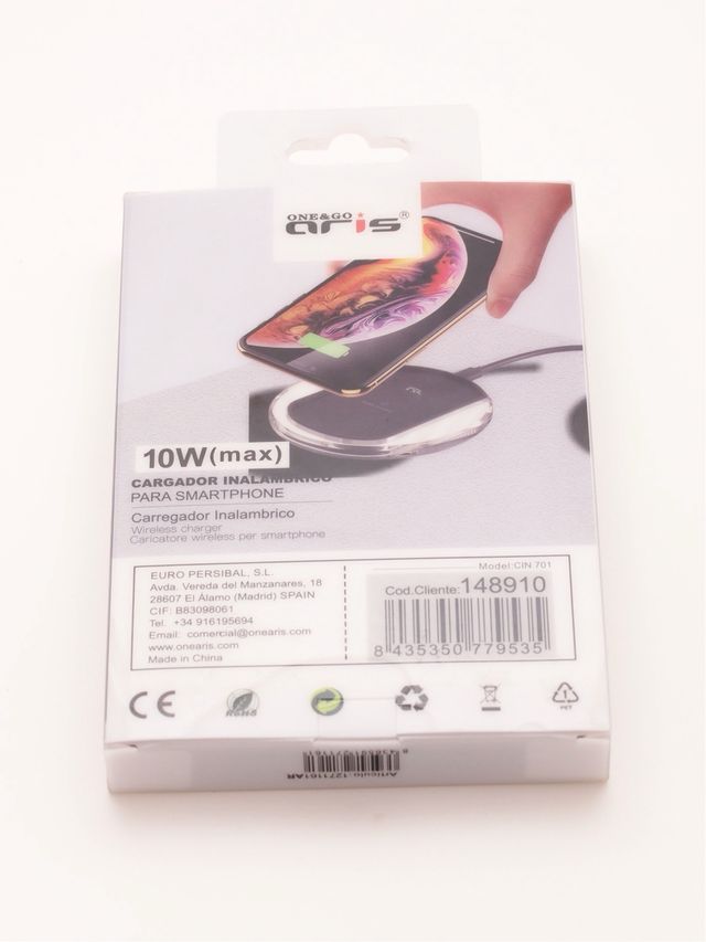Cargador inalambrico telefono movil