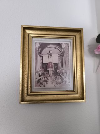 Cuadro antiguo Jesús Crucificado