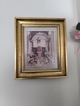Cuadro antiguo Jesús Crucificado