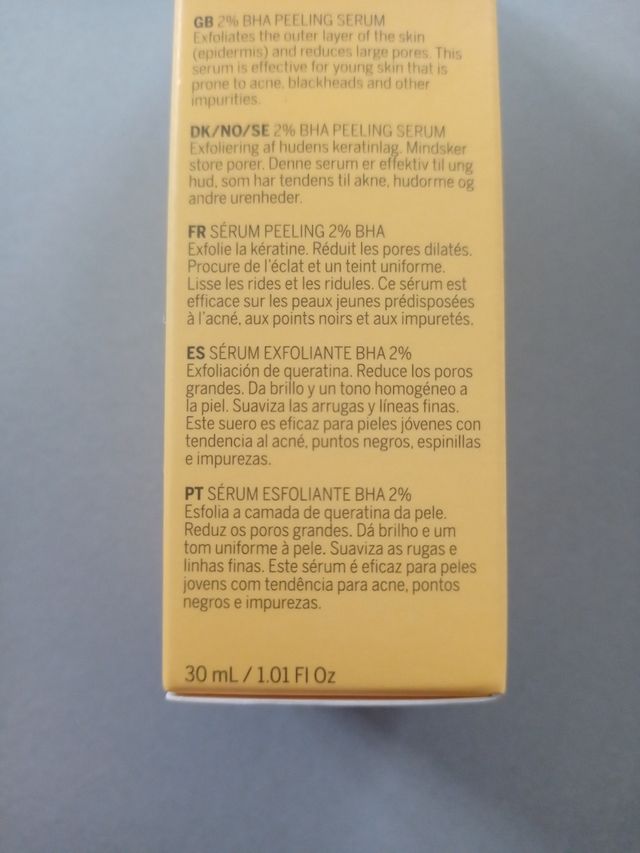 Serum exfoliante BHA 2%