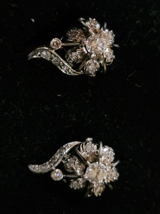 Pendientes de diamantes