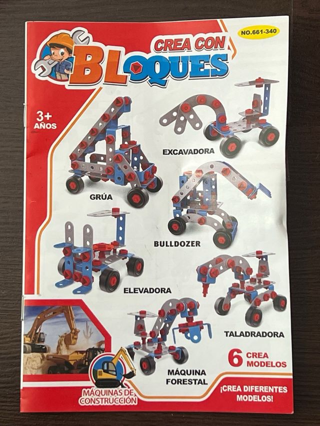 Juego mecano maletín Junior Block Maquinaria 6 en