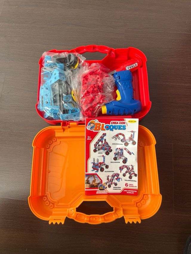 Juego mecano maletín Junior Block Maquinaria 6 en