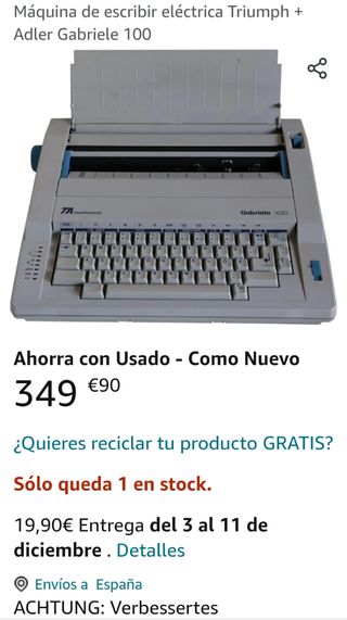 Maquina de escribir
