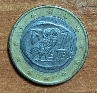MONEDA 1€ Buho Grecia
