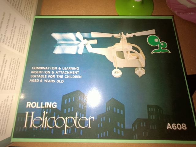 Modellino elicottero da montare