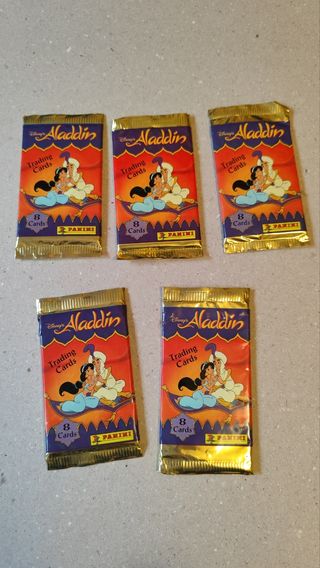 Aladdin trading cards lote